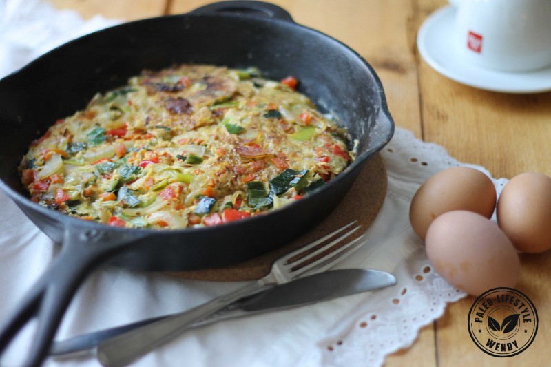 Paleo groente omelet