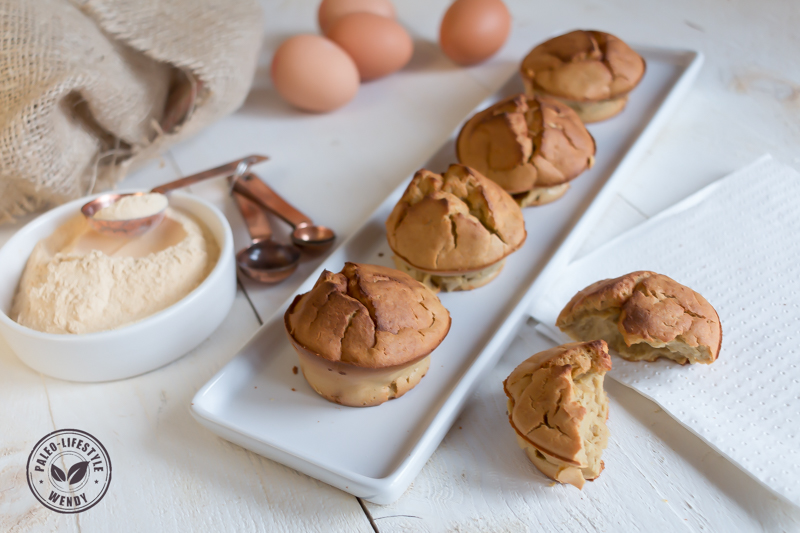 Cakejes van zoete aardappelmeel