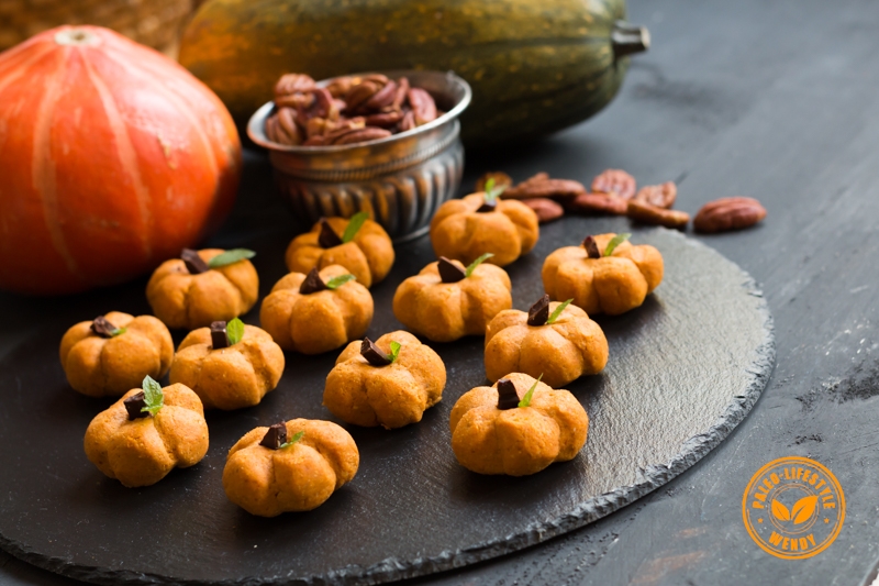 Halloween pompoen bites