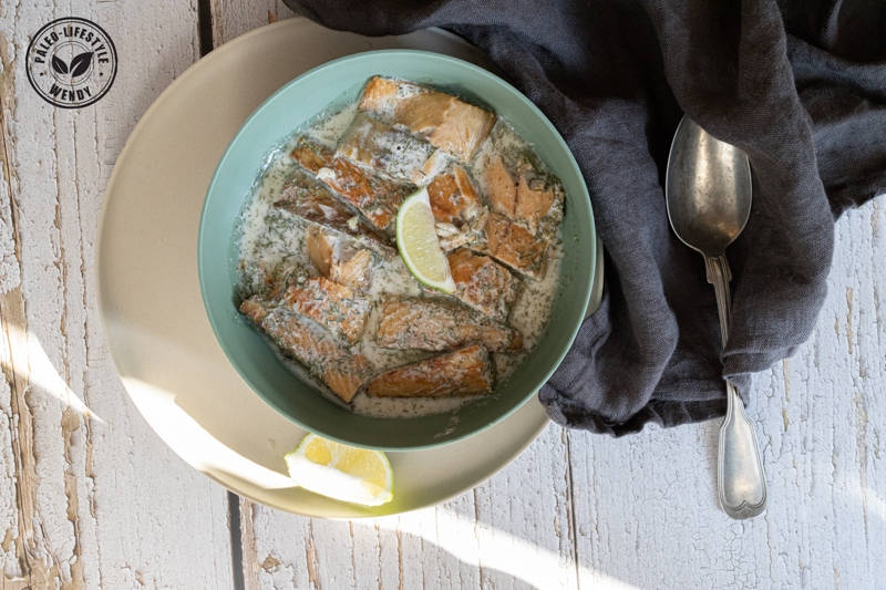 Paleo gerookte makreel in dille saus I